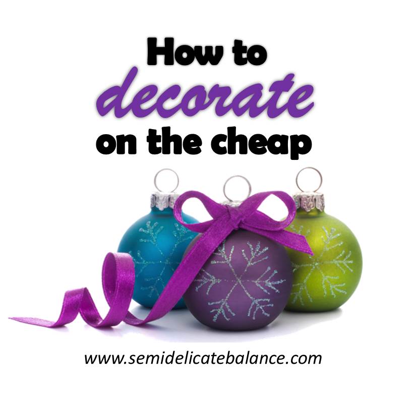 How to decorate on the cheap