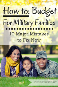 Budget for Military Families