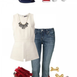 Red, White & Blue Outfits for Military Homecoming
