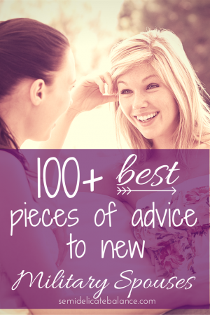 advice to new military spouses