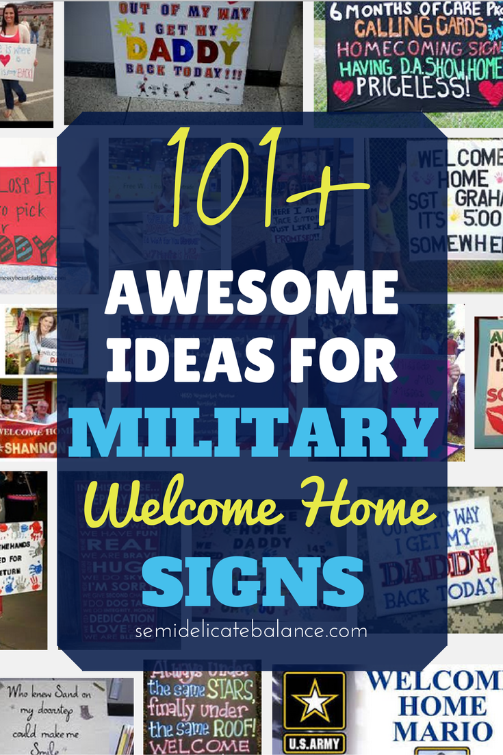 101+ Awesome Ideas for Military Welcome Home Signs