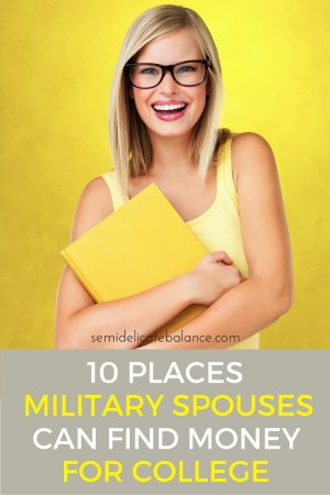 10 Places Military Spouses Can Find Money for College