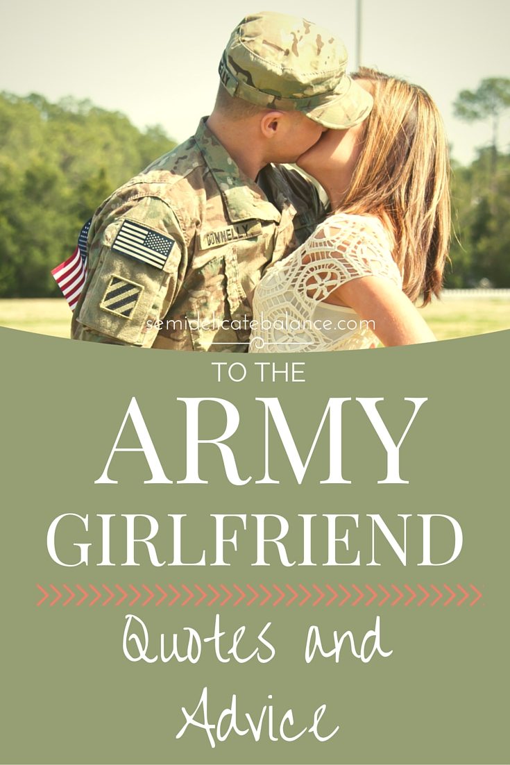 to the army girlfriend quotes and advice