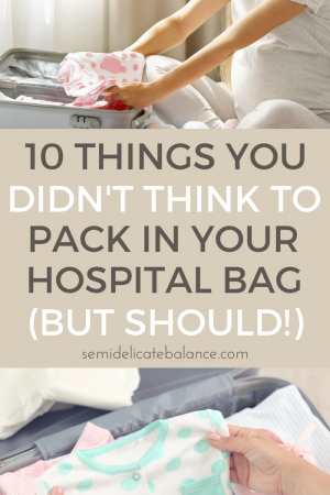 hospital bag, baby, first time mom, pregnancy, delivery, new mom